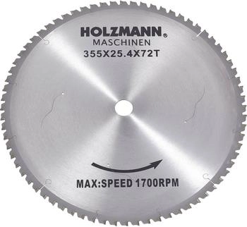 Holzmann Hartmetall Kreissägeblatt 355 x 25,4mm 72 Zähne für Metall (MKS355SB)