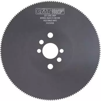 CMT Orange Tools HSS Kreiss&auml;geblatt f&uuml;r Metall & Stahl 200x1.8x32mm Z160 (227.200.160P)
