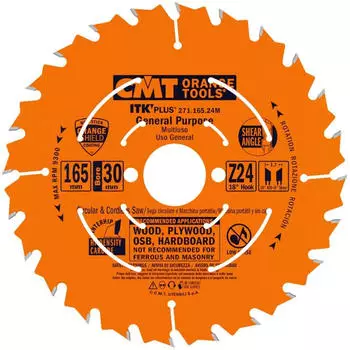 CMT Orange Tools ITK Plus Kreiss&auml;geblatt 165x1,7x30mm Z=24 (271.165.24M)