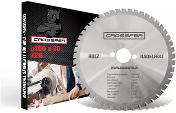 Crossfer CROSSFER® Hartmetall Kreissägeblatt Nagelfest Ø400x30mm Z28 (100000321)