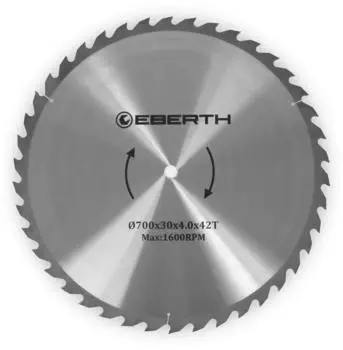 Eberth Kreiss&auml;geblatt Hartmetall 700mm, 42 Z&auml;hne, 30mm Bohrung (EBERTH-700)