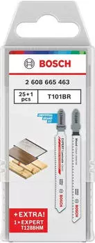 Bosch Stichs&auml;gebl&auml;tter Set T101BR & EXPERT Laminate Clean T128BHM, 26-tlg. (2608665463)