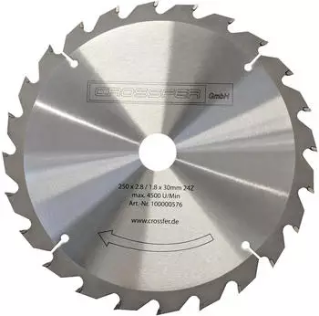Crossfer Kreissägeblatt Hartmetall Holz Ø250x30mm Z24 (100000576)