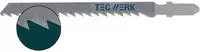 Tecwerk Stichs&auml;geblatt Gesamt-l.100mm Zahnt.4mm S.1,45mm Hcs 25 St./karte...