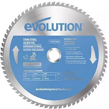 Evolution Kreiss&auml;geblatt f&uuml;r D&uuml;nnstahl 255mm 70Z (T255TCT-70MS)