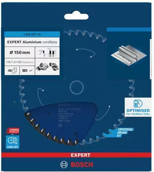 Bosch EXPERT Aluminium Kreiss&auml;geblatt 150x20mm, 48 Z&auml;hne (2608902118)