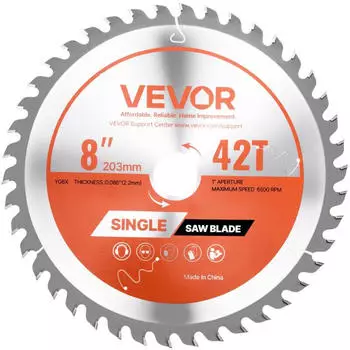 VEVOR Kreiss&auml;geblatt 203mm 42 Z&auml;hne Holzschneiden
