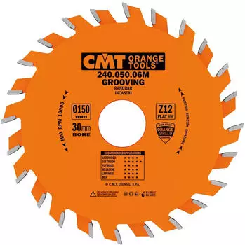 CMT Orange Tools Kreiss&auml;geblatt f&uuml;r Nuten HW 180x5/3x30 Z18 Plan (240.050.07M)