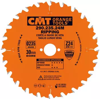 CMT Orange Tools Kreiss&auml;geblatt L&auml;ngsschnitt 210x2.8mm Z24 f&uuml;r Handkreiss&auml;gen (290.210.24M)