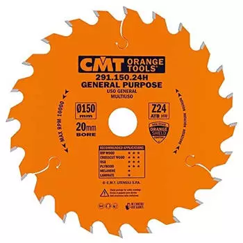 CMT Orange Tools Kreiss&auml;geblatt HW 150x2,4/1,4x20 Z24 15&deg;ATB L&auml;ngs-/Querschnitt (291.150.24H)