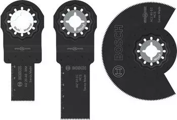 Bosch Multitool-Sägeblätter Set Holz und Weichmetall, 3-teilig (2608669333)