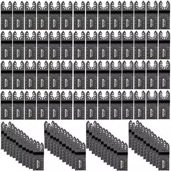 VEVOR Oszillationss&auml;geblatt-Set HCS 34,92mm 45-47 HRC, 100-tlg. (1004K)