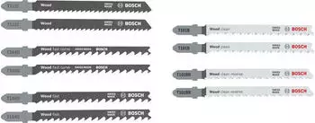 Bosch Stichsägeblatt-Set Wood Basic, 10-tlg. (2607012069)