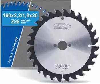 AKE Kreiss&auml;geblatt 160x20mm Z28 Wechselzahn Hartmetall (9147.160.28.20)