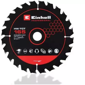 Einhell TCT SAWBL.M-THIN Kreiss&auml;geblatt &Oslash;165mm, 20mm Aufnahme, 24 Z&auml;hne (4502076)