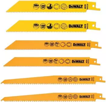 DeWalt DT2444 BI-Metall S&auml;bels&auml;geblatt-Set, 6-teilig (DT2444-QZ)