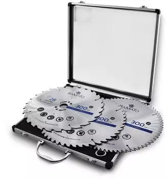 BAMATO HM-Kreiss&auml;geblattset 300mm, 3-tlg, 28/48/72 Z&auml;hne (SBS300SET)