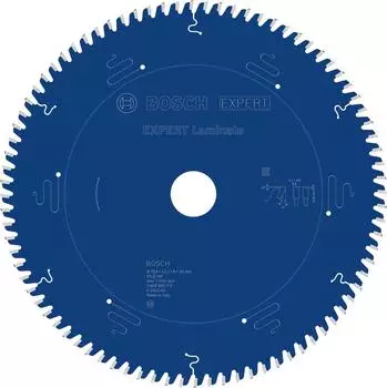 Bosch EXPERT Laminat Kreiss&auml;geblatt 254x30mm, 84 Z&auml;hne (2608902213)