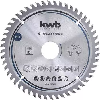 KWB Kreiss&auml;geblatt 170x30mm Z52 HM (585468)