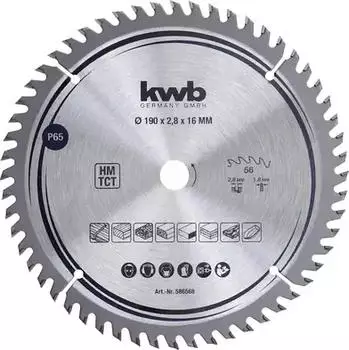 KWB HM-Kreissägeblatt Ø 190x16mm, 56 Zähne (586568)