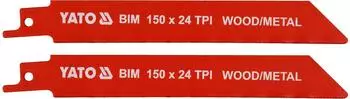 Yato S&auml;bels&auml;geblatt BIM 150mm 24TPI, 2 St&uuml;ck (YT-33932)