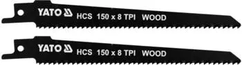 Yato S&auml;bels&auml;gebl&auml;tter f&uuml;r Holz HCS 150mm 8TPI, 2 St&uuml;ck (YT-33923)