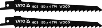 Yato S&auml;bels&auml;geblatt f&uuml;r Holz HCS 150mm 4TPI, 2 St&uuml;ck (YT-33921)