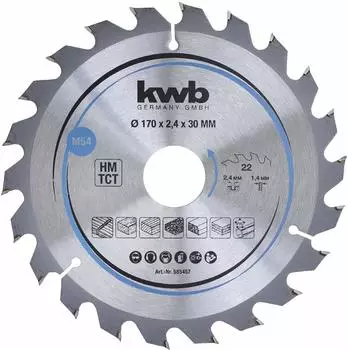 KWB Kreiss&auml;geblatt HM &Oslash;170x30mm Z22 (585457)