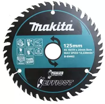 Makita EFFICUT Kreiss&auml;geblatt Holz &Oslash;125mm, 45 Z&auml;hne (B-69462)