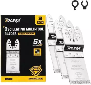LuxusKollektion Diamant-Oszillationss&auml;gebl&auml;tter, b&uuml;ndiger Schnitt, 3er-Pack (TOLD34P)
