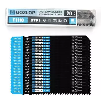 LuxusKollektion Stichsägeblatt-Set T-Schaft, HCS, 20-tlg, für Holz (T111C)