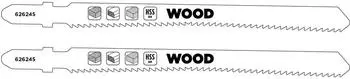 KWB Stichs&auml;gebl&auml;tter f&uuml;r Holz, gegenzahnverzahnt, Bimetall, T-Schaft, 2er-Pack (626245)