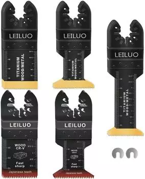 LuxusKollektion Multitool-Sägeblatt-Set 20-tlg. titanisiert, japanische Zähne, mit Tasche