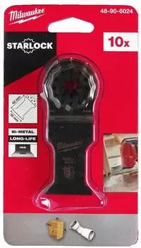 Milwaukee Tauchsägeblatt BiM Starlock 35mm, Holz mit Nägeln, 10 Stk. (48906024)