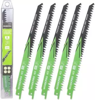 LuxusKollektion S&auml;bels&auml;gebl&auml;tter Set 5-tlg. HCS 5TPI 230mm f&uuml;r &Auml;ste & Nassholz