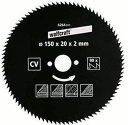 Wolfcraft CV-Kreissägeblatt 127 x 12,75 x 2,0 mm 80Z (6255000)