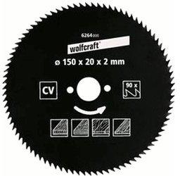 Wolfcraft CV-Kreissägeblatt 150 x 16 x 2,0 mm 100Z (6263000)
