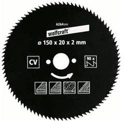 Wolfcraft CV-Kreissägeblatt 130 x 16 x 2,0 mm 80Z (6256000)
