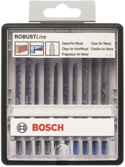 Bosch Robust Line Stichsägeblatt-Set Wood & Metal T-Schaft (10-tlg.) (2 607 010 542)