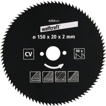 Wolfcraft CV-Kreissägeblatt 180 x 20 x 2,4 mm 100Z (6272000)