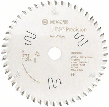 Bosch Top Precision Best for Wood 165 x 20 x 1,8 mm, 48 (2608642384)