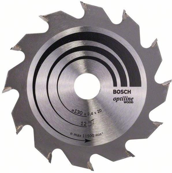 Bosch Optiline Wood 130 x 20/16 x 2,4 mm, 12 (2608641167)