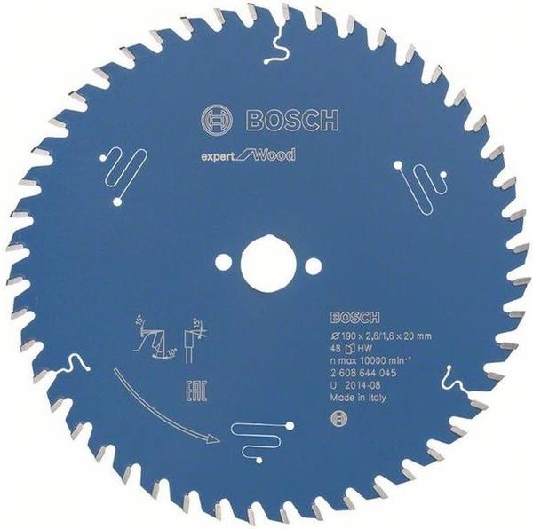 Bosch Expert for Wood 190 x 20 x 2,6 mm, 48 (2608644045)