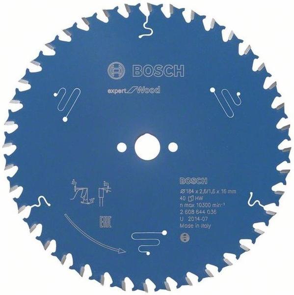 Bosch Expert for Wood 184 x 16 x 2,6 mm, 40 (2608644036)