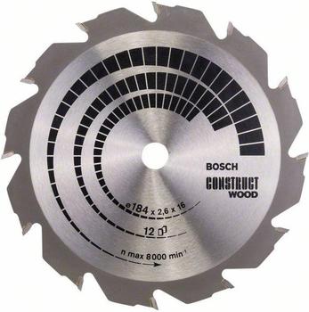 Bosch Construct Wood 184 x 16 x 2,6 mm, 12 (2608641200)