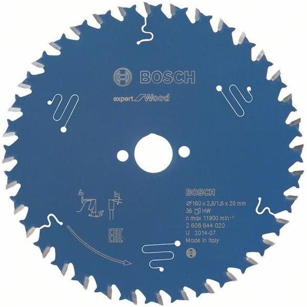 Bosch Expert for Wood 160 x 20 x 2,6 mm, 36 (2608644020)