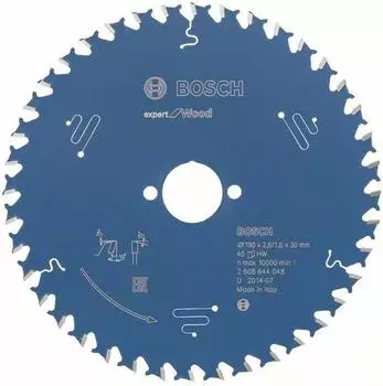 Bosch Expert for Wood 190 x 30 x 2,6 mm, 40 (2608644048)