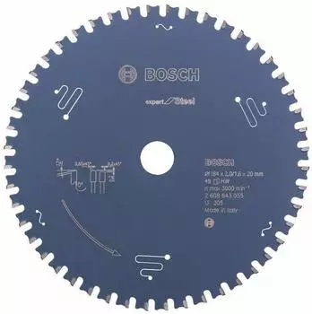 Bosch 184 x 20 x 2,0 mm Z48 (2608643055)