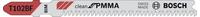 Bosch Pro Plastics PMMA clean T102BF Stichs&auml;geblatt, 92 mm - 5er Pack - 2608636781