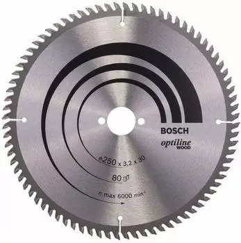 Bosch Optiline Wood 250 x 30 x 3,2 80Z (2608640660) Bosch Optiline Wood 250 x 30 x 3,2 80Z (2608640660)
